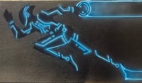 Image 2 of Tron themed painting (UV reactive)