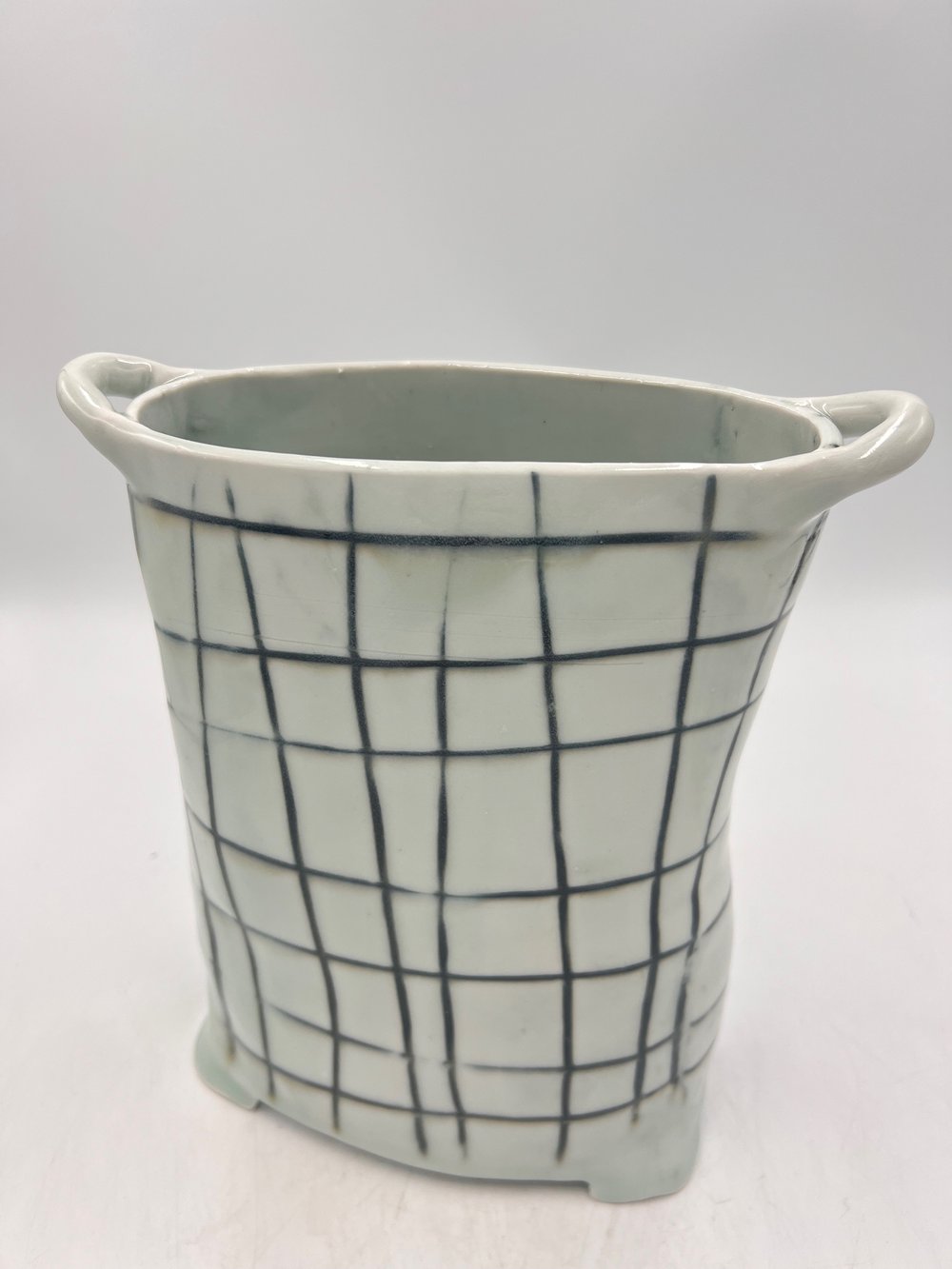Image of Large Basket Vase- Phil Wilson