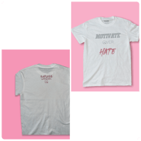 Motivate Over Hate (pink/white)