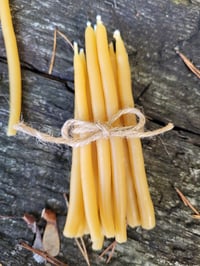 Image 3 of Hand-Dipped Pure Beeswax Birthday Candles | Festive Farm-Fresh Glow