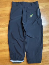 Image 2 of BLACK EXTRA-BAGGY TECH LIZARD PANTS