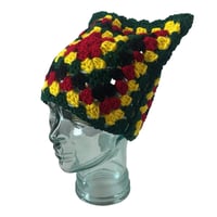 Image 1 of Dream Granny Square Cat Ear Beanie