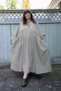 Image 2 of Boxy Flannel Check Dress