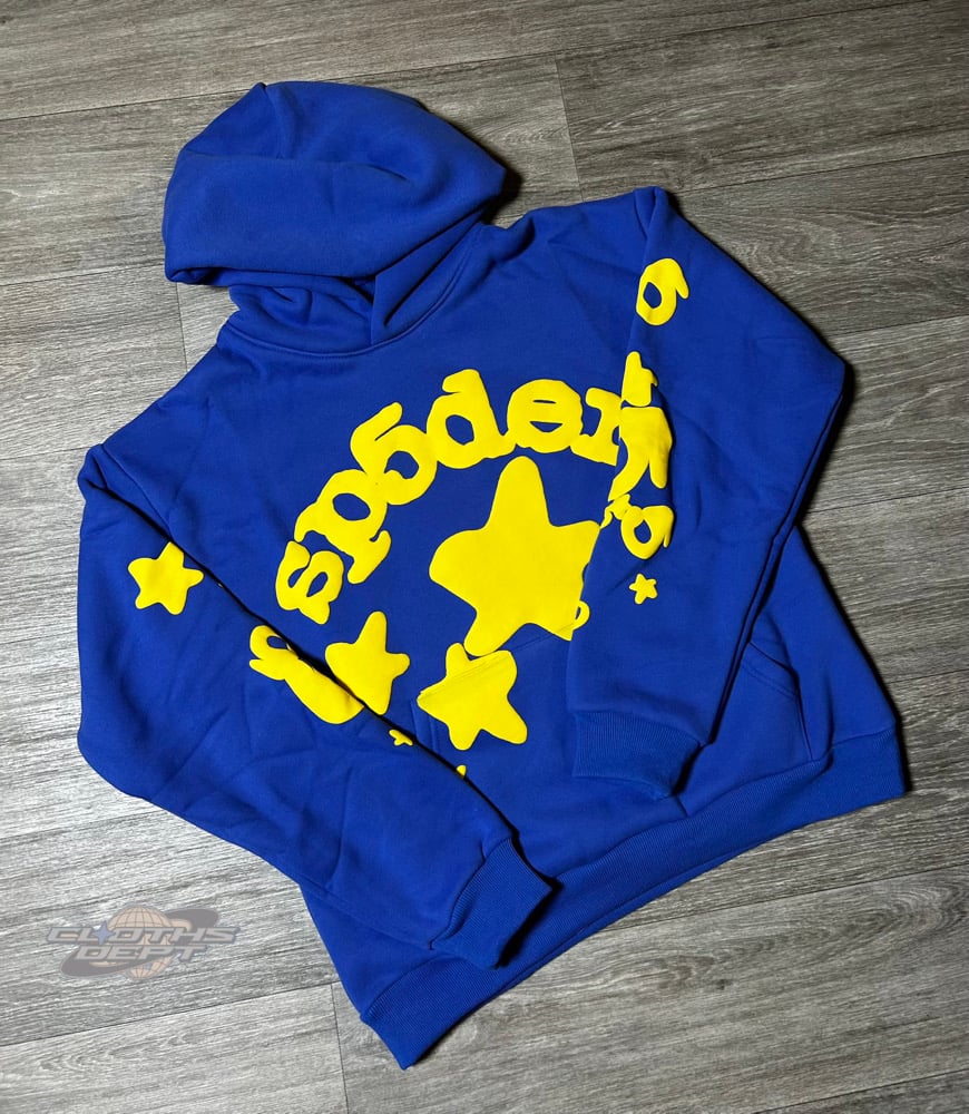 Image of Spiderr Blue Hoodie