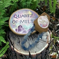 Aquamarine Crystal Chip Bracelet 