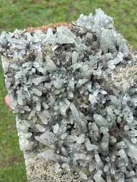 Image 13 of Large Quartz Crystal Points Cluster with inclusions & Fluorite | China #2887