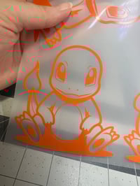Charmander sitting decal
