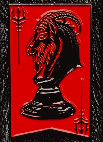 Image of Goat banner pin