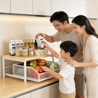 Image 12 of Kitchen Countertop Organiser Multi-Use Shelf for Microwave Spices Coffee Machine & Printer 