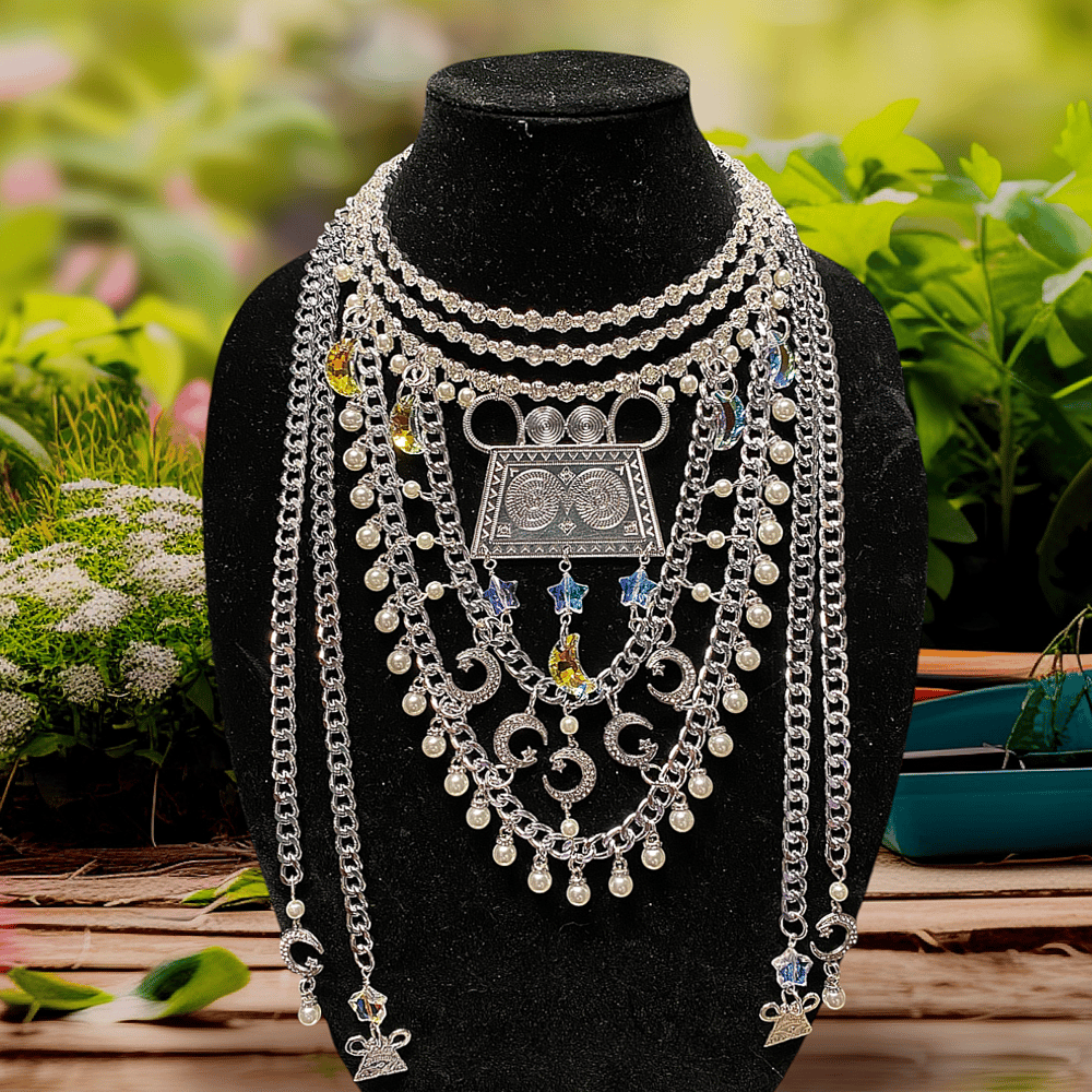 Image of Galaxy Choker Statement Necklace
