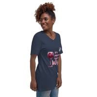Image 9 of mom's turn to wine Unisex Short Sleeve V-Neck T-Shirt