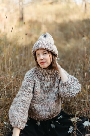 Image of Elora Toque Limited Merino Wool (shown in Whole Grain, more colours)