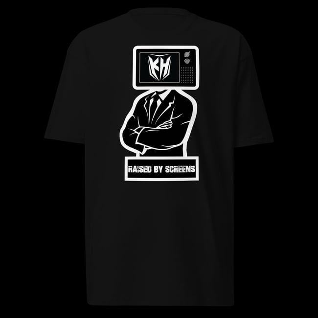 Raised By Screens Men’s Premium Heavyweight Tee