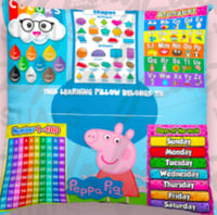 Image 1 of Peppa pig learning pillow 
