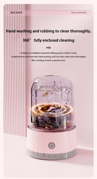 Image 12 of Mini Laundry Cup 1L Wireless Portable Underwear&Socks Automatic Washing Machine Rechargeable