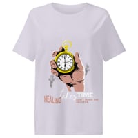 Image 1 of Women’s HEALING PROCESS organic ribbed neck t-shirt