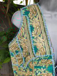 Image 6 of Mykonos Jewelled Waistcoat -Green 6-8 uk