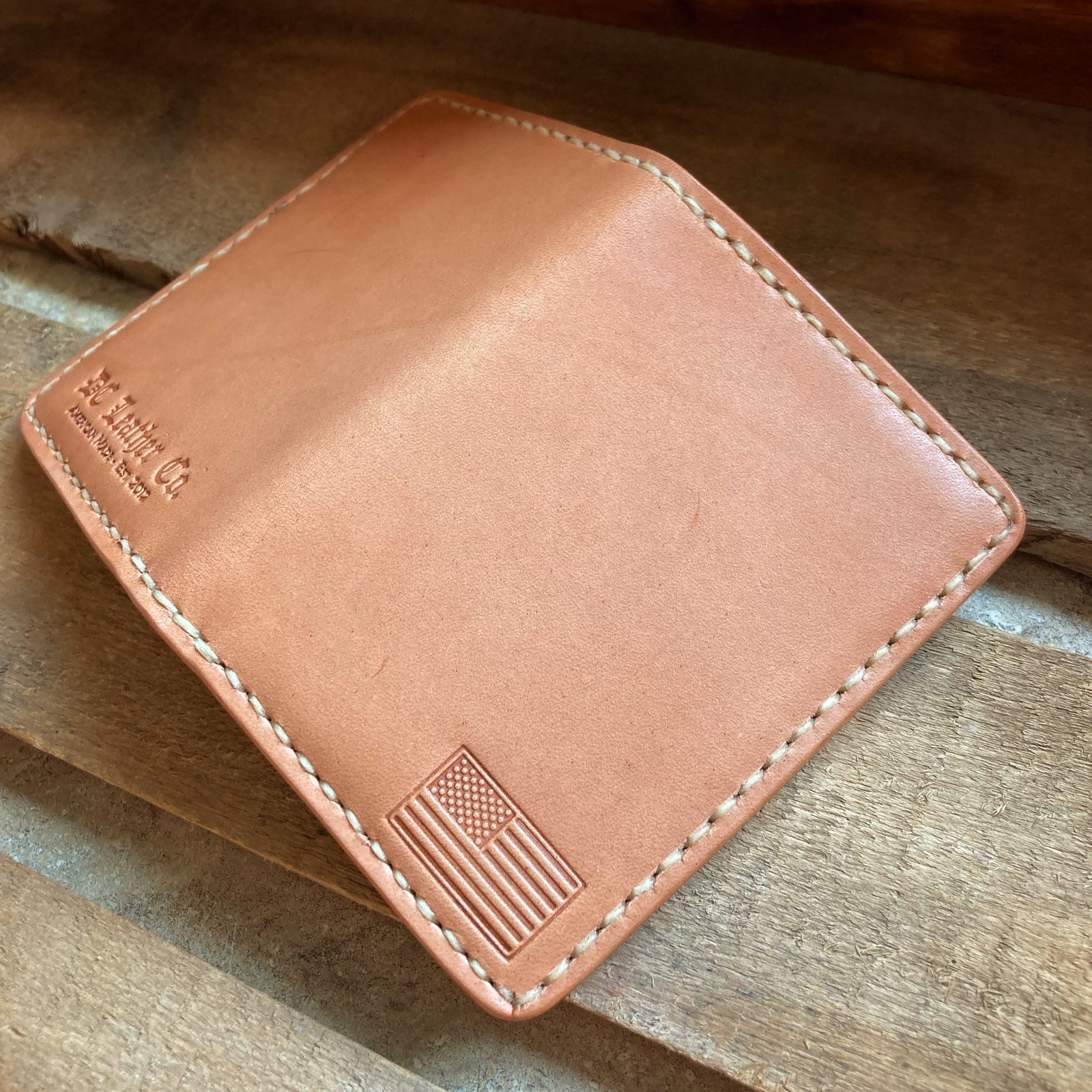 Higashi Monogram/Red Vertical Wallet - Hardtuned