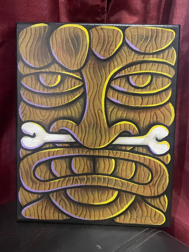 Tiki Painting- Bone Nose