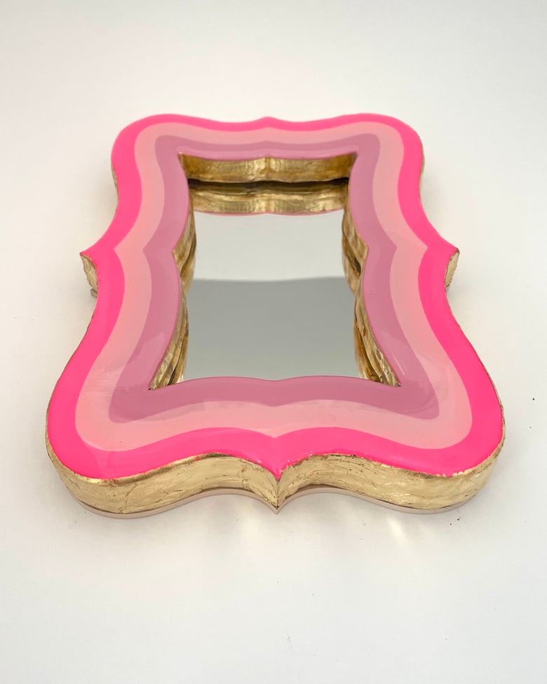 Image of Modernist Mirror Pink/mid/light