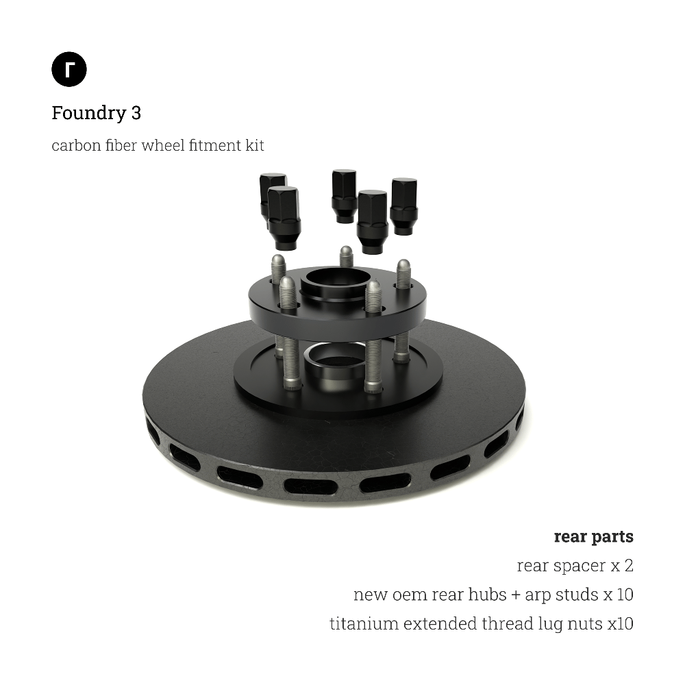 Z06/E-Ray/Grandsport Carbon Wheel Spacer Kit | foundry3