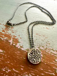 Image 2 of sterling silver peace pendant necklace by peacesofindigo
