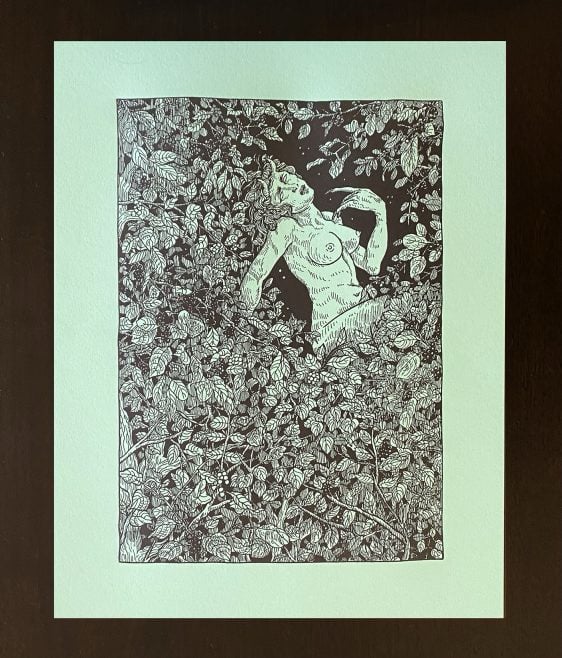 Image of “A Succubus Is Constrained by Buckthorn” Limited edition letterpress print 