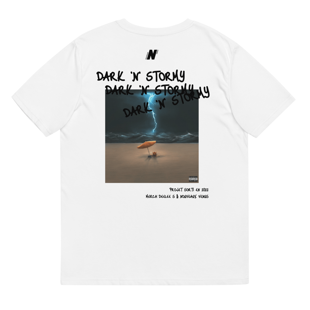"DARK 'N' STORMY" T-SHIRT BLANC