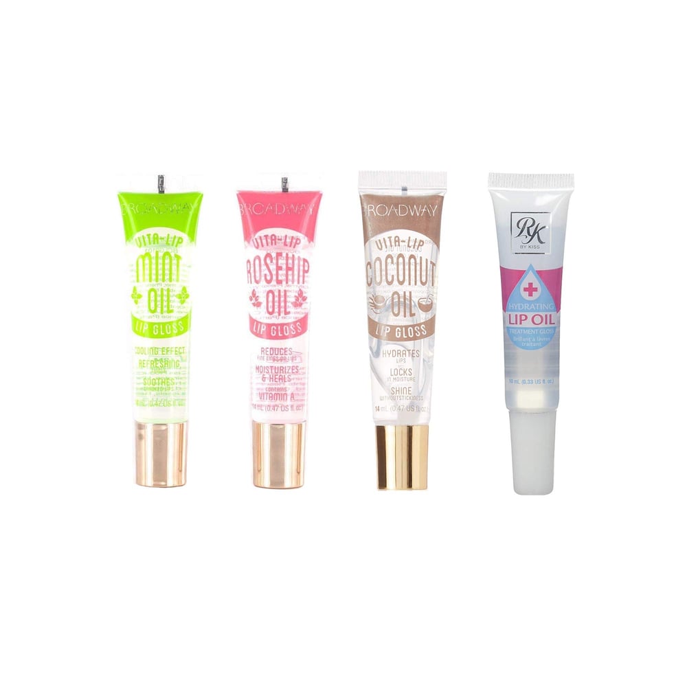 Image of Ruby Kisses Hydrating Lip Oul & Broadway Vira-Lip Clear Gloss
