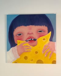 Image 1 of I love cheese so much - Oil painting
