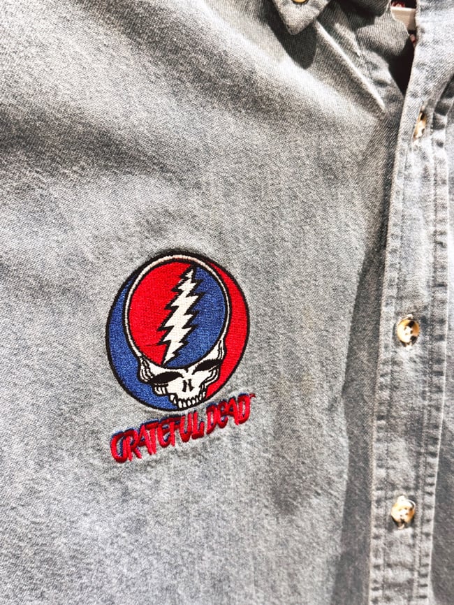 Grateful Dead 1995 Omni Atlanta Denim Work Shirt - Fits XL