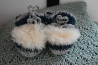Image 3 of Wool Booties-6-12 months - Handmade in Ireland