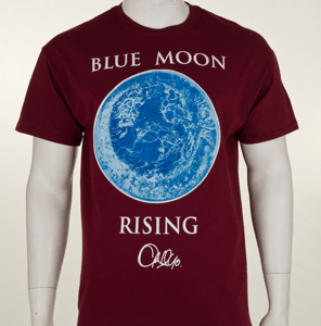 Image of Blue Moon Rising T-Shirt (Maroon)