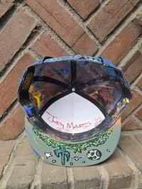 Image 4 of Hand Painted Hat 1 1/1 Flat Brim Hat 