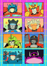 Image 2 of Transformers Sticker Sheet V.1 (PREORDER)