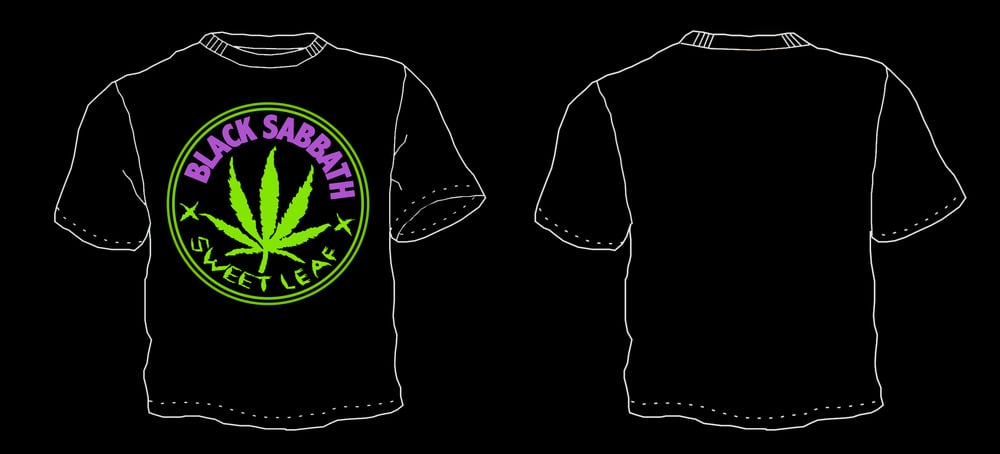 Black sabbath sweet leaf shirt Clearance