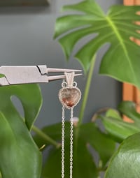 Image 1 of Silver Garden Quartz Heart Crystal Necklace