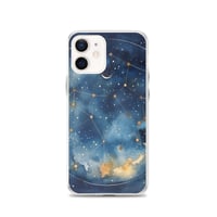 Image 14 of Celestial Constellation Night Sky Stars and Clouds Painting Clear Case for iPhone®