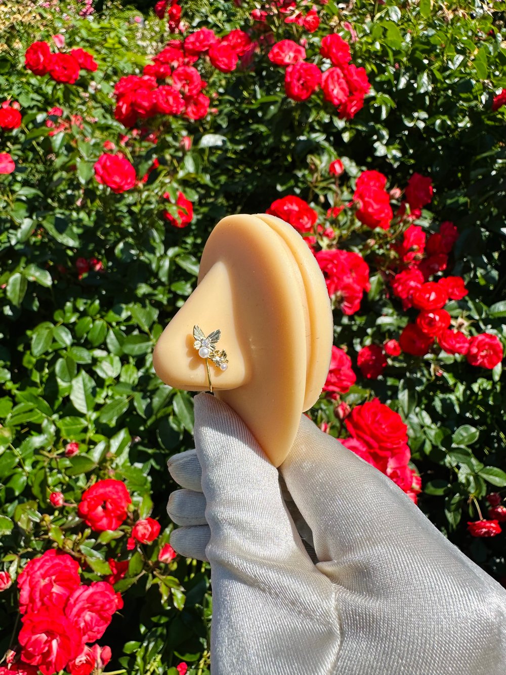 Image of Double Mini Butterfly Nose Cuff