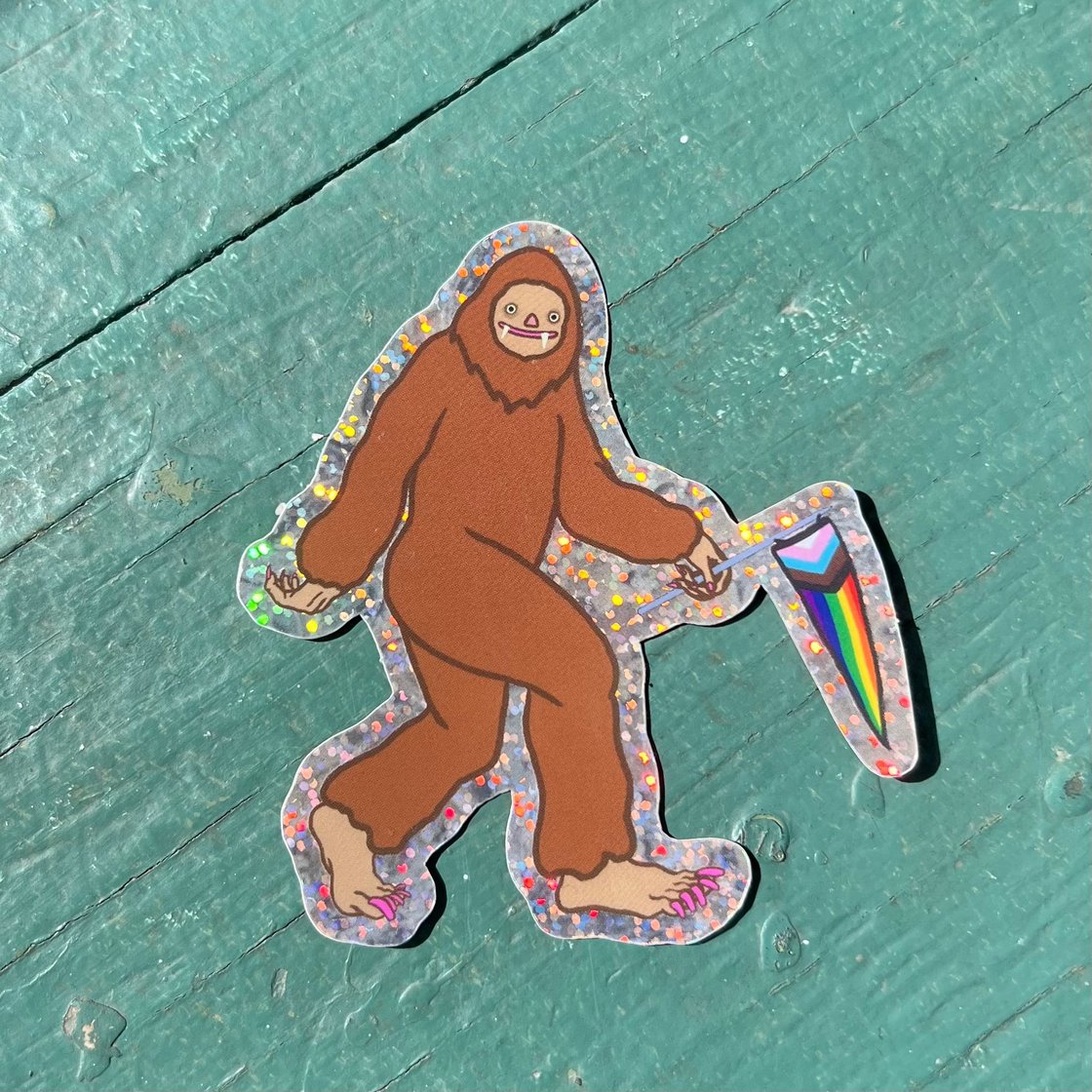 Image of gay bigfoot sticker