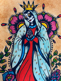 Image 2 of Day of the Dead "Virgen de Guadalupe" Tattoo Art Print
