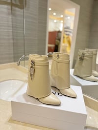 Short White G Boots