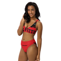 Image 5 of BOSSFITTED Fire Red High-Waisted Bikini
