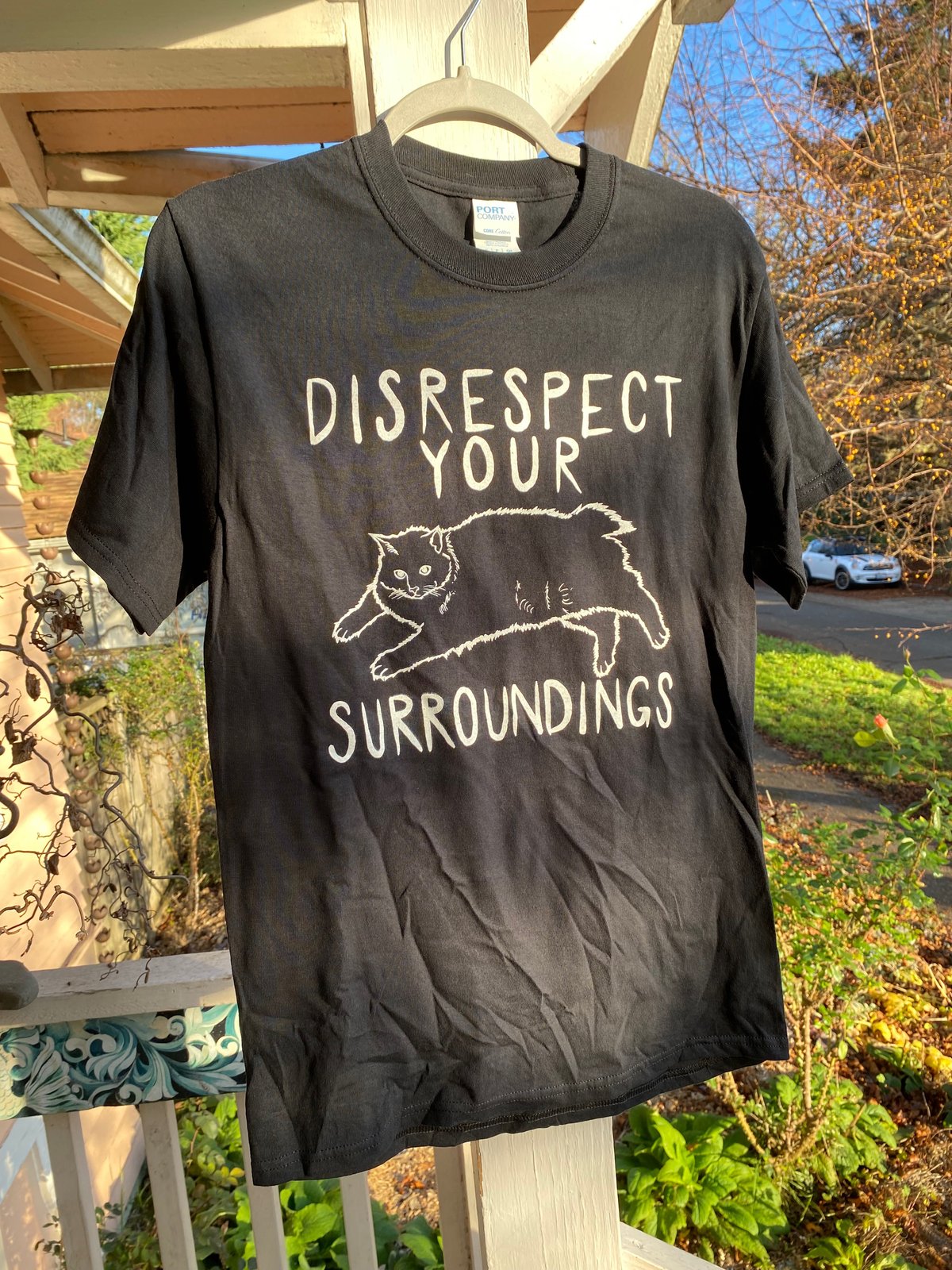 Image of Disrespect Your Surroundings Black Shirt