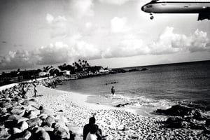Image of Plane Down, St. Maarten, 1996