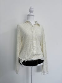 Image 1 of 00s Lace white shirt // L