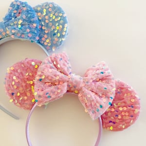 Image of Pastel Sequin + Velvet Mouse Ears