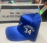 Image 2 of Dodgers Mitchell & Ness x Topps x Lids snapback hat Fernando Valenzuela edition.