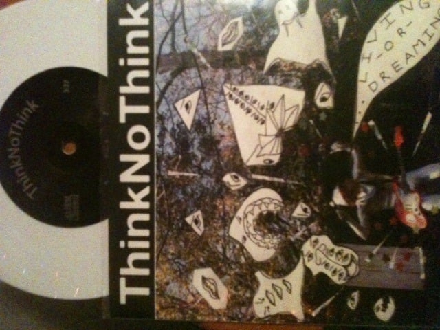 Image of ThinkNoThink "Living or Dreaming" 7" White (Limited) 