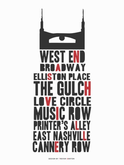 TrevorDenton — Nashville Poster